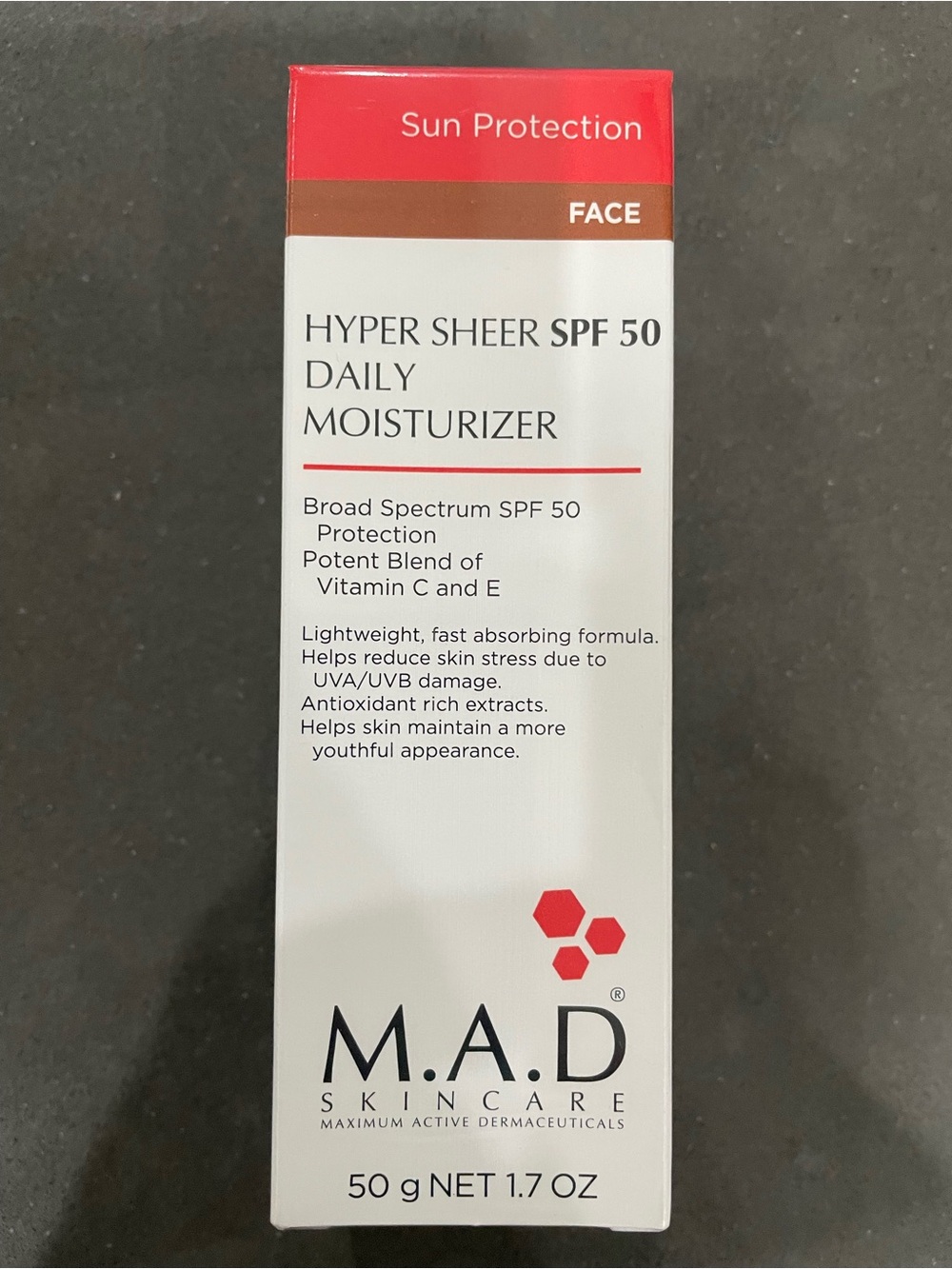 M.A.D Skincare Hyper Sheer SPF 50 Daily Moisturizer